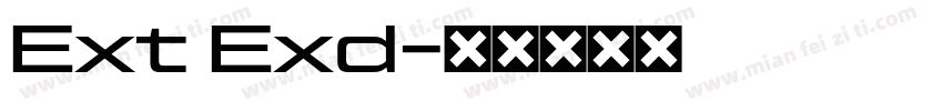 Ext Exd字体转换